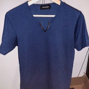 Kooples leather trim tee